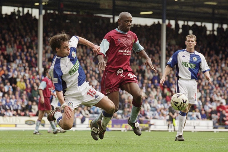 This defender began his professional career at Crystal Palace before moving on to AFC Bournemouth. He made 130 appearances for the Clarets in all competitions, scoring five goals.