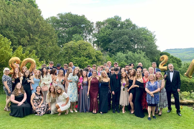 Group photo from the 2021 Fyling Hall prom.