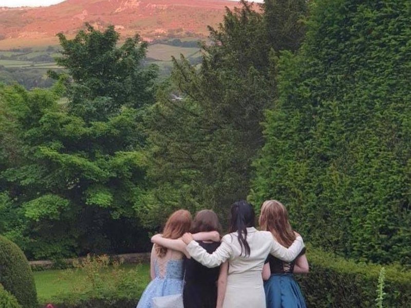 Feeling nostalgic ... taking in the view from the school grounds.