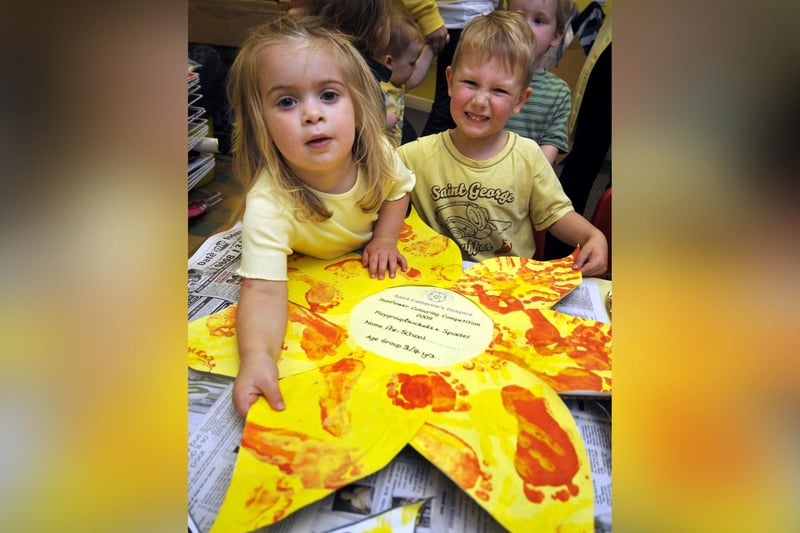 Buckets and Spades Nursery turned yellow to raise money for St Catherine’s Hospice.