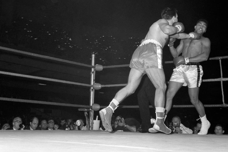 Another photo from his fight with Ali