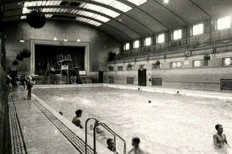 Been swimming at Saul Street Baths - big plunge- little plunge!!! And a cup of Bovril and a biscuit in the cafe