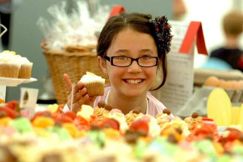 Junior Masterchef Sophie Weir from Queen of Cupcakes at the Lancashire Festival