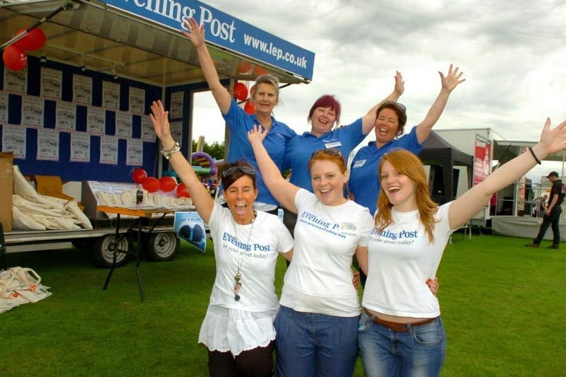 The Lancashire Evening Post Promotions Team at the Lancashire Festival at Guy's Thatched Hamlet, Bilsborrow