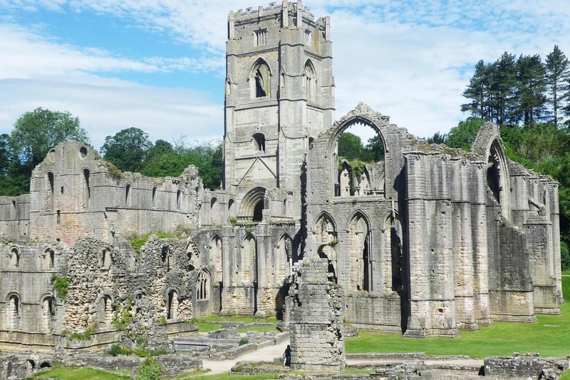 An unusual view of Fountains Abbey in the summer sun, by Dr Roger Litton.