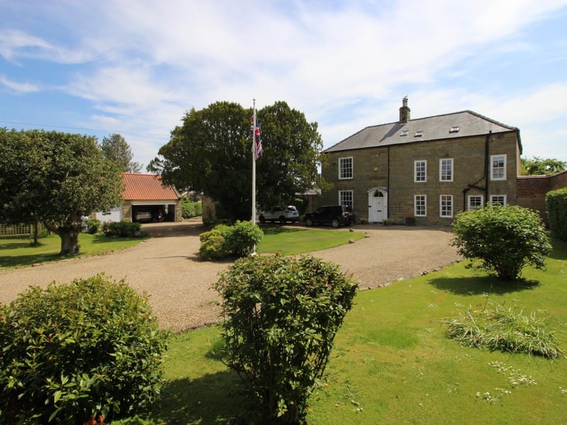 The Manse with its wide and sweeping driveway