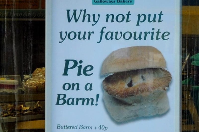 Had a Wigan kebab or pie barm - enjoying all the carbs, putting a hot pie in a buttered barm.