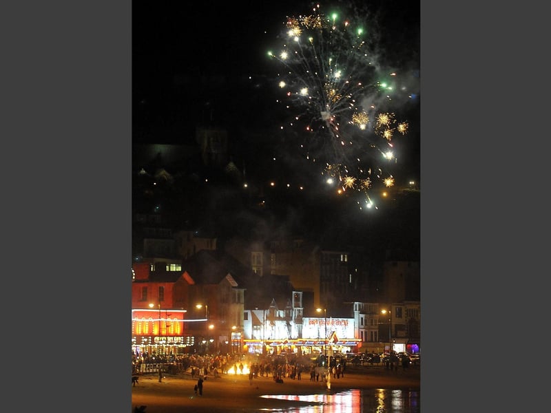 Celebrated Bonfire Night on the beach.