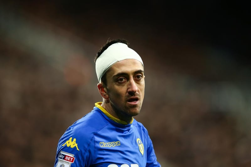 Pablo Hernandez looks on during the Championship clash with Newcastle United at St James' Park in April 2017.