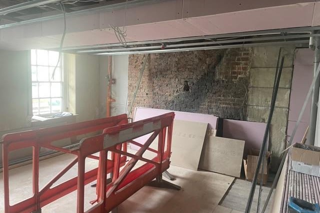 Structural works have been carried out to ensure the foundations of the building are secure so the flats and retail units can now be plastered and set up for use.