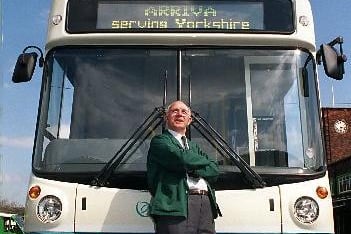 Eric Oldroyd from, Ossett, pictured on his last working day at Wakefield Bus Station. He retired after 35 years service driving the buses.