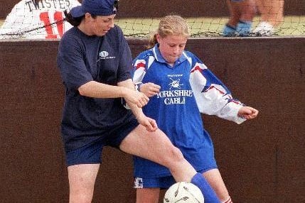 Centenary Cup 1998, North of England Women's five-a-side, South Leeds Stadium,
Wakefield Panthers FC v. Silsden.