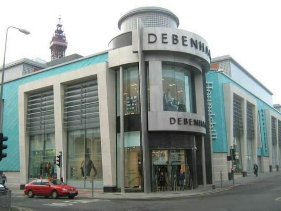 The former Debenhams store in Blackpool's Houndshill Centre