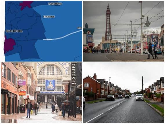 The Blackpool areas where Covid rates are rising and falling