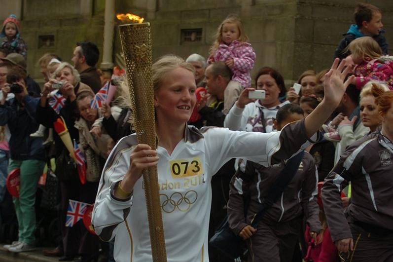 Elizabeth Greenwood was 13 at the time of the Olympic Torch run through Burnley.