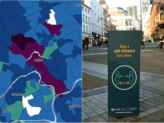 Here we reveal the Leeds areas with the highest rates in the seven days to June 22