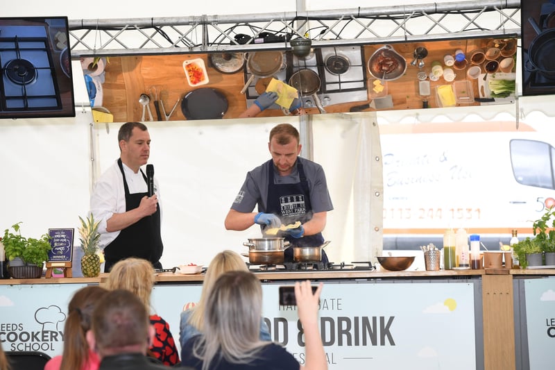 26th June 2021
Harrogate Food and Drink Festival.
Pictured live chef demo by Pawel Cekala
Picture Gerard Binks