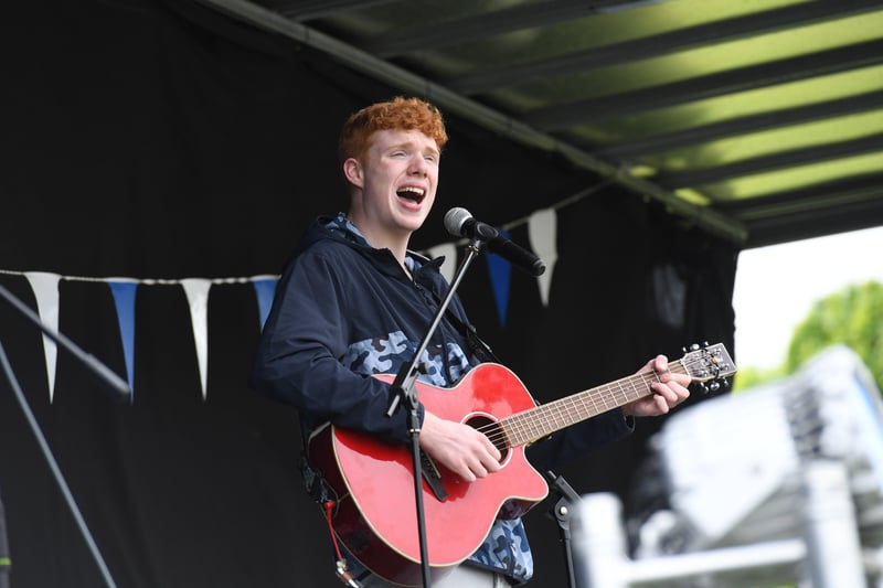 26th June 2021
Harrogate Food and Drink Festival.
Pictured one of the acts on the main stage
Picture Gerard Binks