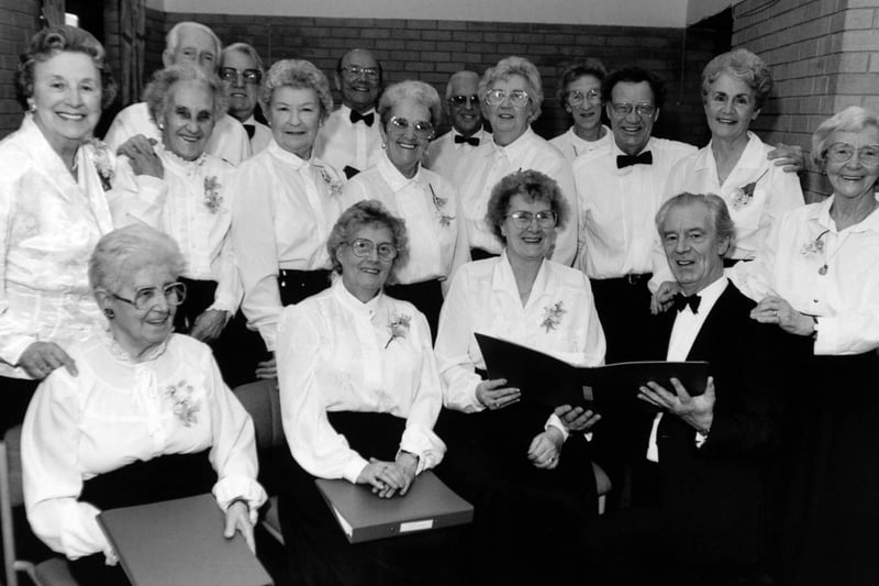 This is the Belle Isle Day Centre Choir pictured in November 1992. They toured community centres and nursing homes under the baton of Walter Silver.