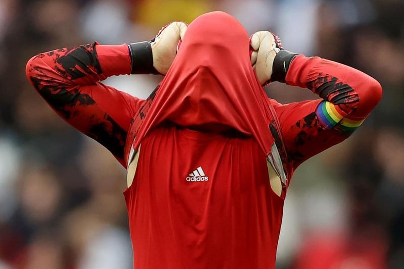 Manuel Neuer of Germany reacts after a missed chance