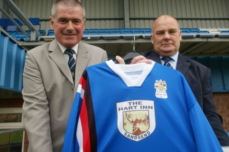 The unveiling of Whitby Town Football Club’s new shirt.