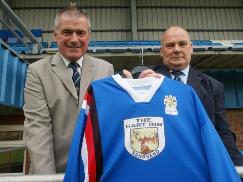 The unveiling of Whitby Town Football Club’s new shirt.