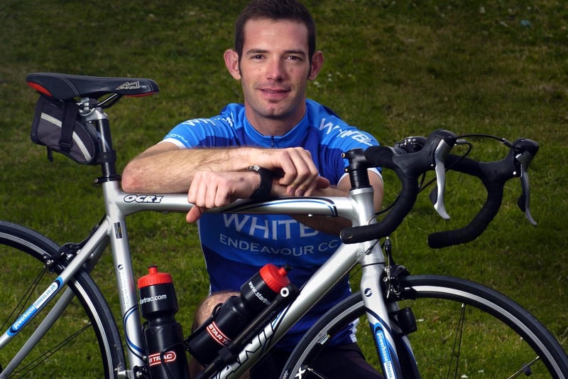 Andy Collier’s sponsored bike ride for the Great North Air Ambulance.