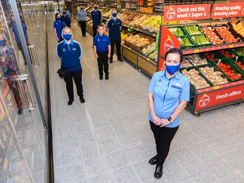 Caz Ramshaw and her team ready for the big opening.