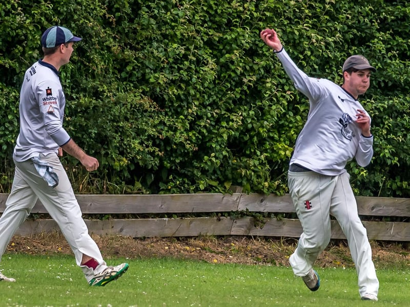 Harry Purves's excellent boundary throw ran-out Seamer 2nds' Laurence James