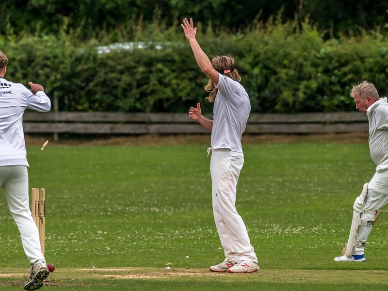 Laurence James is run out

Photo by Brian Murfield