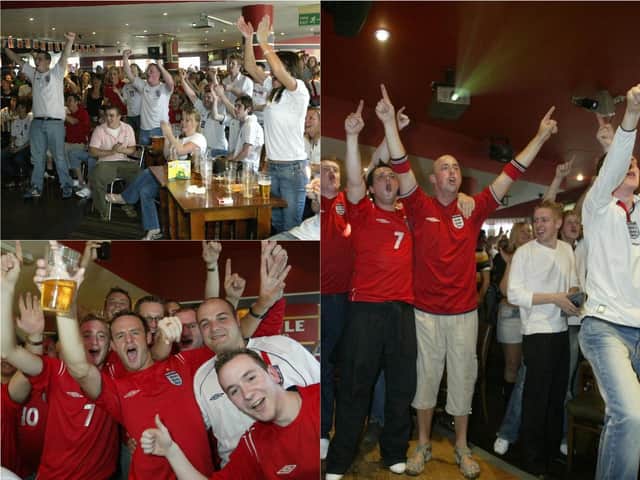 Flashback photos of football loving Calderdale watching England games over the years