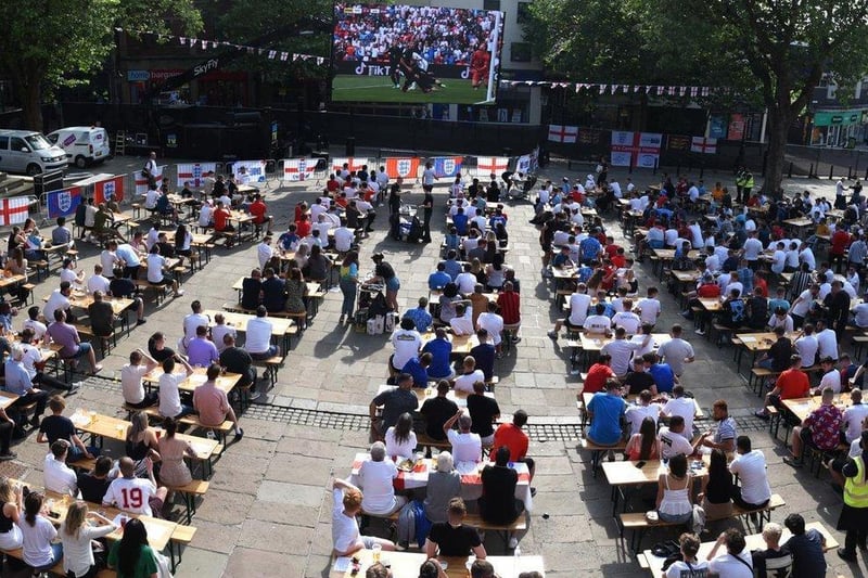 Unfortunately, the Euros fan zone at Flag Market has sold out, with more than 500 tickets across 90 tables sold within five minutes of going on sale on Wednesday (June 30)