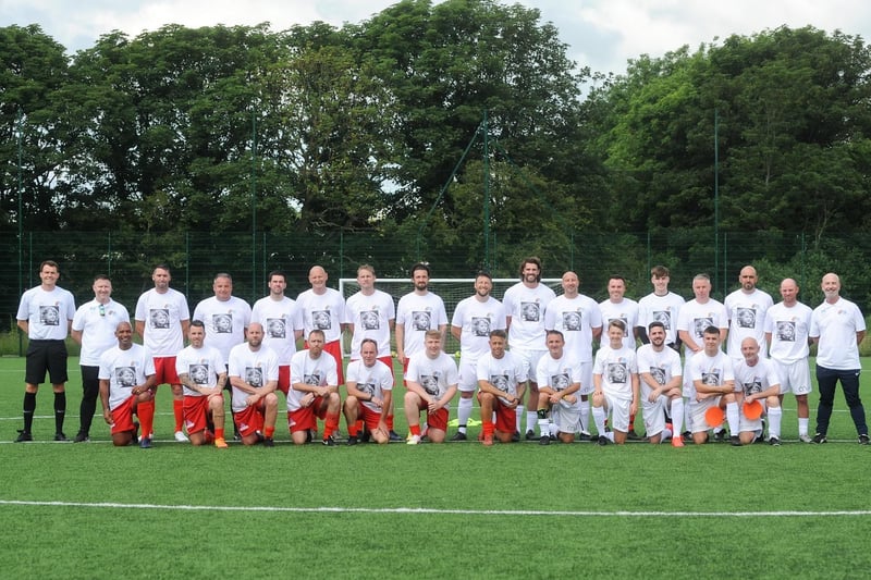 Ex-professionals, friends and family took part in a charity football match in memory of Jordan Banks, nine.