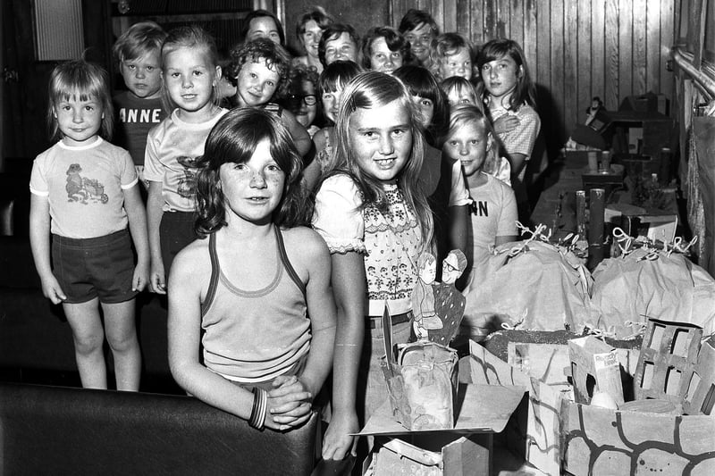 Youngsters enjoy a 'Summer Club' at Ince during the school holidays in 1976