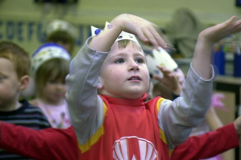 Diwali celebrations at Crigglestone Nursery in 2004. Picture shows Sam Oldroyd during one of the dances.