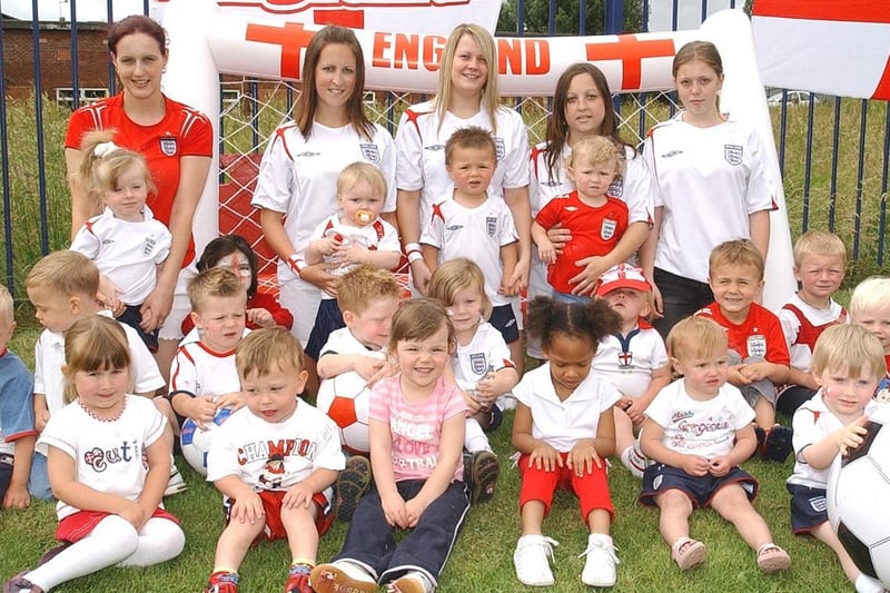 World Cup day at Bright Start nursery, Lupset in 2006.
