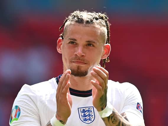 APPLAUSE: From Leeds United midfielder Kalvin Phillips for England's fans at Wembley following the opening group stages victory against Croatia. Photo by GLYN KIRK/POOL/AFP via Getty Images.
