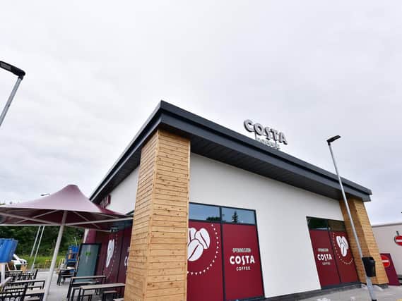 The new Costa Coffee situated near Morrisons in Eastfield.