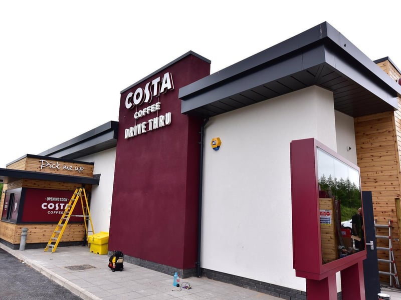 Costa's drive-thru area.