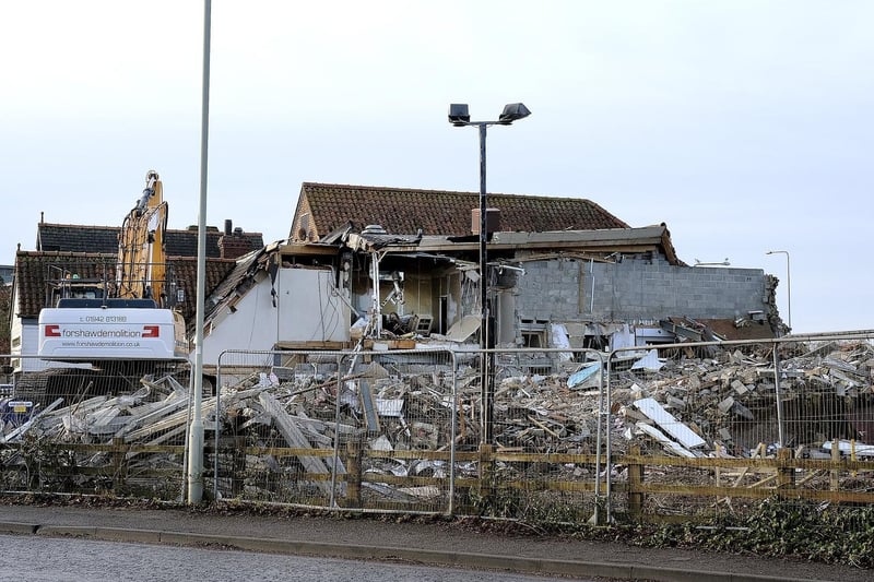 Papa's Fish & Chip restaurant was demolished in January to make way for the new development.