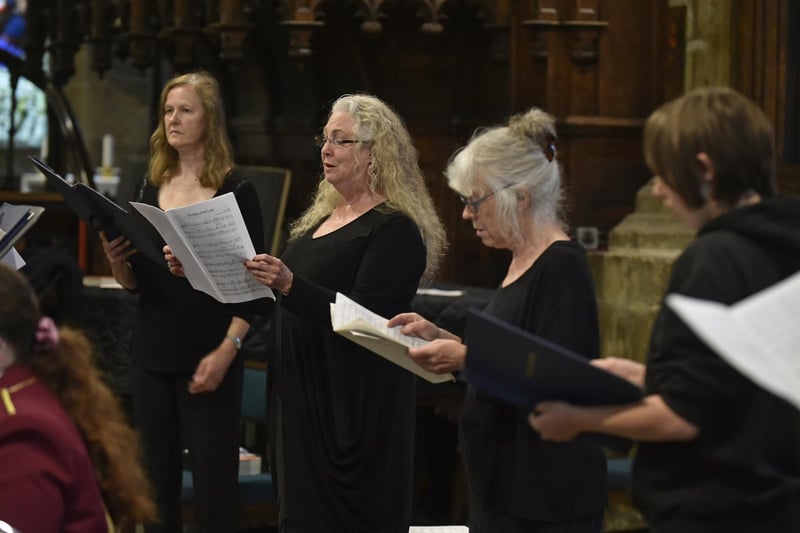 Halifax Minster Chamber Choir sang at the service.