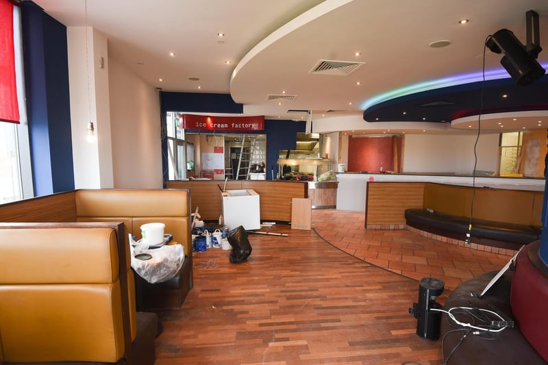 Work is underway at RJ's Sports Bar in Cleveleys.