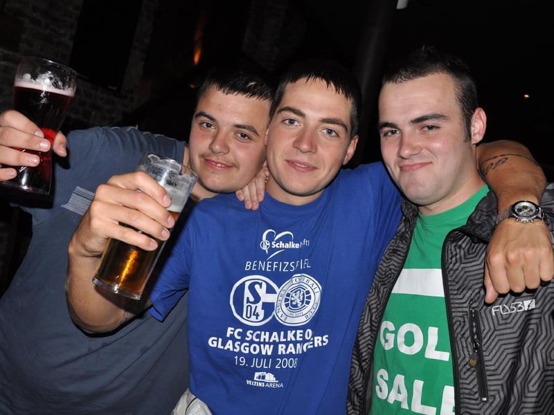 Pell, Barter and Brookey in Blue Lounge.