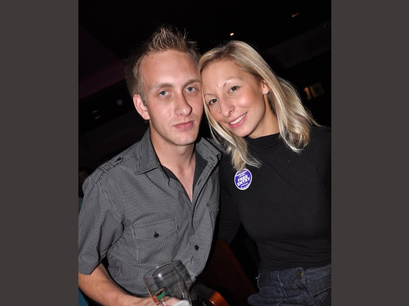 Ben and Helena having a nice time in Blue Lounge.