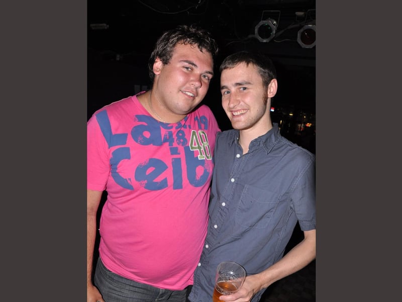 Carl and Joe on the dance floor in Vivas.