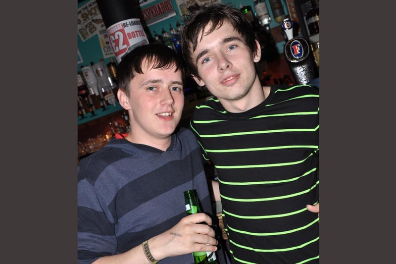 Kris and Pat on a night out in Vivas.