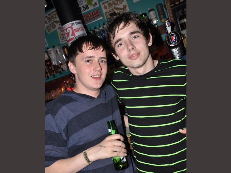 Kris and Pat on a night out in Vivas.