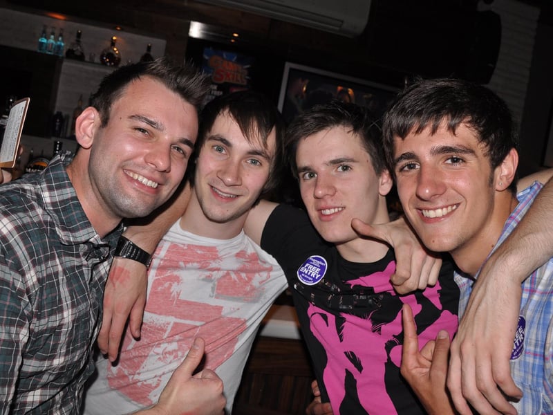 Paul, Adam, Alasdair and Alex in Blue Lounge.