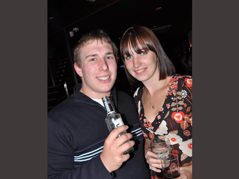 James and Joanna catching up in Blue Lounge.