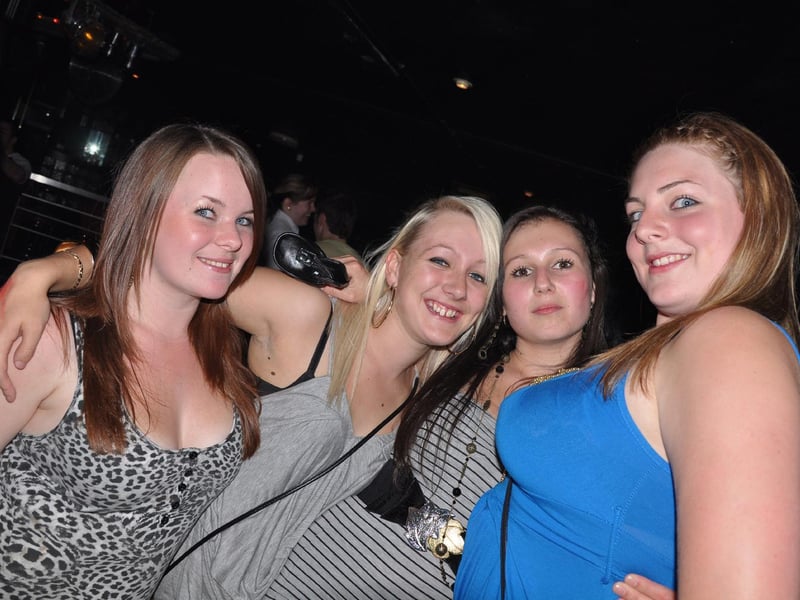 Birthday girl Shelli celebrates with Emma, Lisa, Lynz and Faye in Mansion.